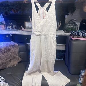 Anthropologie Cream and Pink Textured Garment